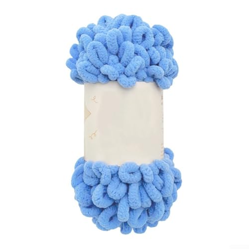 Flauschiges, grobes Garn, 100 g, weiches Polyester-Fingerschlaufengarn für gemütliche Babydecken (019) von DAZZLEEX