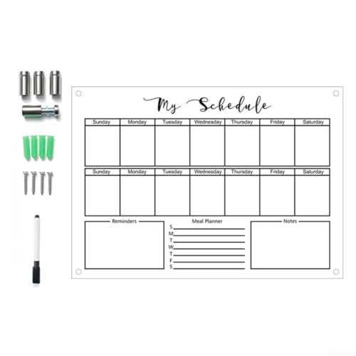 Moderner Acryl-Wochenplan mit 3D-Design für stilvolle und effiziente Organisation (TITE043S) von DAZZLEEX