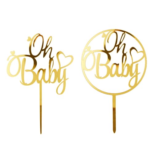 2 Stück Oh Baby-Kuchenaufsätze, Backen-Kuchenaufsätze, Jungen-Mädchen-Kuchenaufsätze, Kinderparty-Kuchenaufsätze, Geeignet Für Kindergeburtstagsfeier, Gender Reveal Party-Kuchenaufsätze 2 Stück Oh Baby-Kuchenaufsätze, Backen-Kuchenaufsätze, Jungen-Mädchen-Kuchenaufsätze, Kinderparty-Kuchenaufsätze, Geeignet Für Kindergeburtstagsfeier, Gender Reveal Party-Kuchenaufsätze von DAZZLUXE