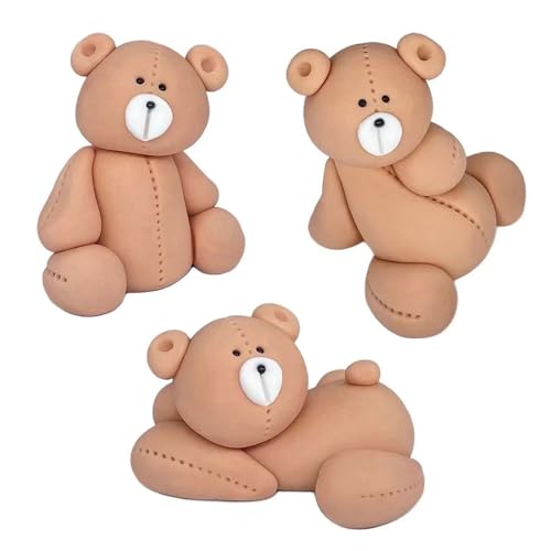 3-teilige Teddybär-Dekorationen, Teddybär-Kuchenaufsatz, Bären-Geburtstagsdekorationen, Teddybär-Picknick-Partyzubehör, Babyparty-Kuchenaufsatz, Bären-Kuchenaufsatz für Party 3-teilige Teddybär-Dekorationen, Teddybär-Kuchenaufsatz, Bären-Geburtstagsdekorationen, Teddybär-Picknick-Partyzubehör, Babyparty-Kuchenaufsatz, Bären-Kuchenaufsatz für Party von DAZZLUXE