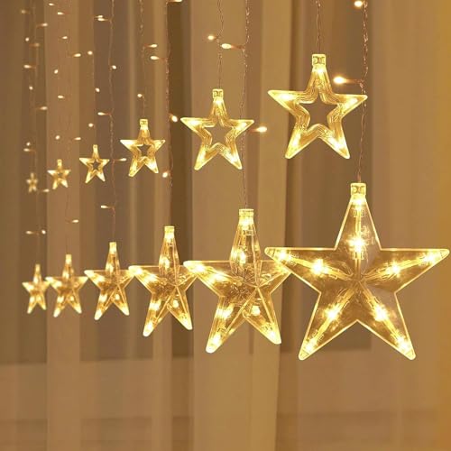 DAZZTIME LED Sterne Weihnachtsbeleuchtung,Lichterketten für Fenster Weihnachten,Weihnachtsdeko Fenster mit Fernbedienung und Haken,8 Modi,für Weihnachten,Hochzeit,Schlafzimmer Deko DAZZTIME LED Sterne Weihnachtsbeleuchtung,Lichterketten für Fenster Weihnachten,Weihnachtsdeko Fenster mit Fernbedienung und Haken,8 Modi,für Weihnachten,Hochzeit,Schlafzimmer Deko von DAZZTIME