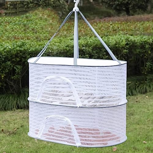 DAZZTIME Trockennetz Kräuter,2-Lagiges Mesh Trockennetz für KräUter,HäNgendes Trockennetz,Faltbar Kräutertrockner Mit ReißVerschlüssen,Zum Trocknen von Samen Fisch Gemüse Obst Tasche Kräuter DAZZTIME Trockennetz Kräuter,2-Lagiges Mesh Trockennetz für KräUter,HäNgendes Trockennetz,Faltbar Kräutertrockner Mit ReißVerschlüssen,Zum Trocknen von Samen Fisch Gemüse Obst Tasche Kräuter von DAZZTIME