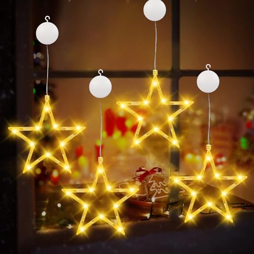 Led Sterne Weihnachtsbeleuchtung,4 Stück Weihnachtsbeleuchtung Fenster,Led Weihnachtsbeleuchtung,Weihnachtsbeleuchtung Innen,Led Weihnachtsbeleuchtung Fenster,für Zimmer Garten tür Aussen Party Led Sterne Weihnachtsbeleuchtung,4 Stück Weihnachtsbeleuchtung Fenster,Led Weihnachtsbeleuchtung,Weihnachtsbeleuchtung Innen,Led Weihnachtsbeleuchtung Fenster,für Zimmer Garten tür Aussen Party von DAZZTIME