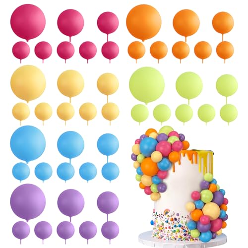 DBAILY 42 Stück Tortendeko Kugeln, Mini Ballons Tortenaufleger für Hochzeit Party Babyparty Geburtstag Torte Dekorieren DBAILY 42 Stück Tortendeko Kugeln, Mini Ballons Tortenaufleger für Hochzeit Party Babyparty Geburtstag Torte Dekorieren von DBAILY
