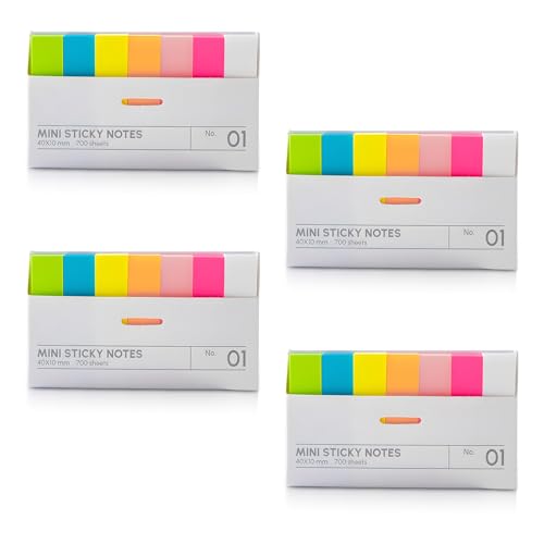 DBAILY Haftstreifen, 2800 Stück Post It, 41 * 11mm Sticky Notes, 7 Farbe Klebezettel, Haftnotizen, Farbig Notizblöcke Studium Must Haves für Schulsachen, Büro, Hause DBAILY Haftstreifen, 2800 Stück Post It, 41 * 11mm Sticky Notes, 7 Farbe Klebezettel, Haftnotizen, Farbig Notizblöcke Studium Must Haves für Schulsachen, Büro, Hause von DBAILY
