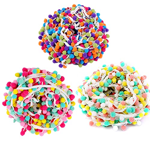 DBAILY Pompon Borte 9 m Pom Bommelborte Bommelband zum Nähen Näharbeiten Borte Basteln Nähen Dekorieren Für DIY Handwerk Nähen Home Party Dekorationen DBAILY Pompon Borte 9 m Pom Bommelborte Bommelband zum Nähen Näharbeiten Borte Basteln Nähen Dekorieren Für DIY Handwerk Nähen Home Party Dekorationen von DBAILY