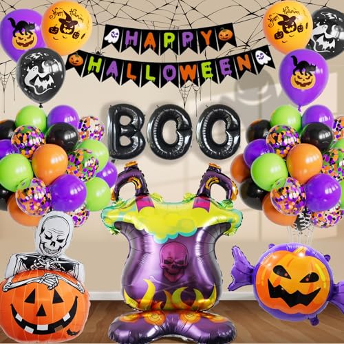 Halloween-Kürbis-Folienballons, Halloween-Party-Dekoration Halloween-Kürbis-Folienballons, Halloween-Party-Dekoration von DBKL