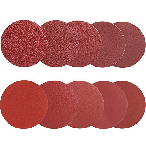 DBREAKS Schleifpapier 75mm Rund, 100pcs Schleifscheiben Klett, je 10 x Korn 40/80/100/180/240/320/400/800/1200/2000, Schleifpapier für Exzenterschleifer von AMIGOB