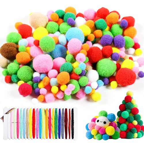 1000 Stück Basteln Pom Poms, DIY Kreative Pompon, Mini Pompons Bunt, Weiche Filzkugeln Bunt Klein, Pompoms zum Basteln mit 21 Farben Nähgarn, Flauschige Pompons für Kinder Handwerk Dekorationen 1000 Stück Basteln Pom Poms, DIY Kreative Pompon, Mini Pompons Bunt, Weiche Filzkugeln Bunt Klein, Pompoms zum Basteln mit 21 Farben Nähgarn, Flauschige Pompons für Kinder Handwerk Dekorationen von DBTW
