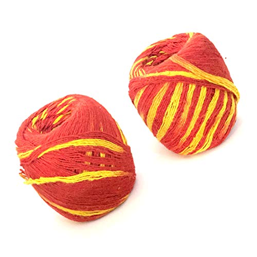 Mauli Mauli Kalawa Heilige Hindu, religiöse rote gelbe Baumwolle Pooja Handgelenk Fadenband Nadachadi Mauli Faden Kalawa Roli Moli Raksha Sutra Dhaga Hindu-Pooja Artikel Zubehör Set von 4 Stück Mauli Mauli Kalawa Heilige Hindu, religiöse rote gelbe Baumwolle Pooja Handgelenk Fadenband Nadachadi Mauli Faden Kalawa Roli Moli Raksha Sutra Dhaga Hindu-Pooja Artikel Zubehör Set von 4 Stück von DBY