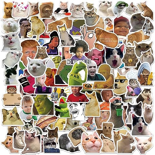 100 Stück Meme Sticker Set, Lustige Katzen Aufkleber, Wasserdichte Vinyl Sticker für DIY Laptop Gepäck Kühlschrank Auto Motorrad Fahrrad Phone Dekor Graffiti 100 Stück Meme Sticker Set, Lustige Katzen Aufkleber, Wasserdichte Vinyl Sticker für DIY Laptop Gepäck Kühlschrank Auto Motorrad Fahrrad Phone Dekor Graffiti von DBZMODISCH