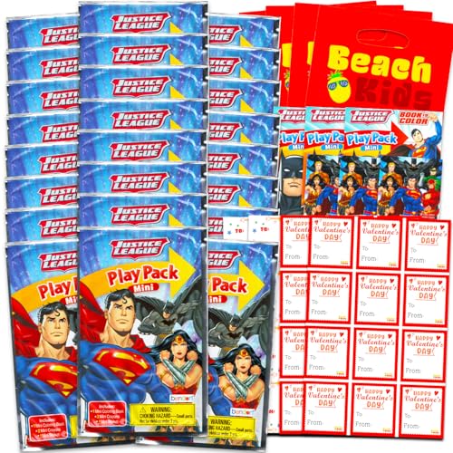 DC Comics Justice League Valentinstag Klassenzimmer Geschenkaustausch-Set – 24 Superman-Mini-Aktivitätsbücher für Schule, Valentinstag, Kinder, Partygeschenke DC Comics Justice League Valentinstag Klassenzimmer Geschenkaustausch-Set – 24 Superman-Mini-Aktivitätsbücher für Schule, Valentinstag, Kinder, Partygeschenke von DC Comics