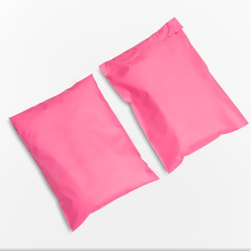 Farbige Versandtaschen, Polyethylen, flexible Versandtaschen, selbstverschließend, leicht, 40 x 55 cm, Rosa, 500 Stück von DC VOLTAGE