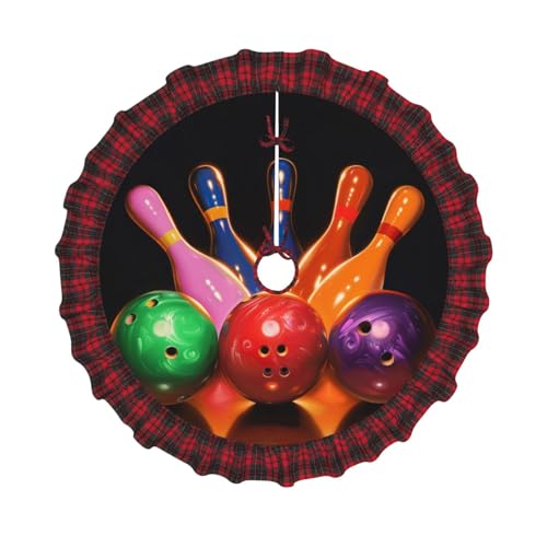 Bowlingkugeln bedruckter Weihnachtsbaumrock 121,9 cm Weihnachtsbaum-Abdeckung Matte Dekor Bauernhaus Baumröcke mit roten Karo-Dekorationen für Zuhause, Party, Urlaub Dekor Bowlingkugeln bedruckter Weihnachtsbaumrock 121,9 cm Weihnachtsbaum-Abdeckung Matte Dekor Bauernhaus Baumröcke mit roten Karo-Dekorationen für Zuhause, Party, Urlaub Dekor von DCARSETCV