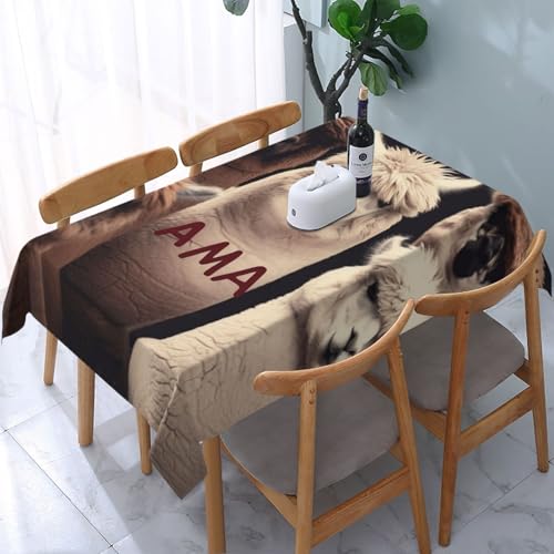 DCARSETCV I Love Alpakas bedruckte rechteckige Tischdecke, 183 x 137 cm, Stofftischdecke, waschbar, Tischdecke für Küche, Esszimmer, Dekoration, Hochzeitsfeiern DCARSETCV I Love Alpakas bedruckte rechteckige Tischdecke, 183 x 137 cm, Stofftischdecke, waschbar, Tischdecke für Küche, Esszimmer, Dekoration, Hochzeitsfeiern von DCARSETCV