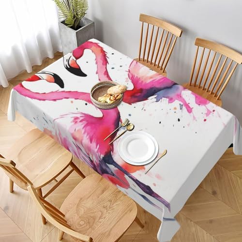 DCARSETCV Ink Flamingos bedruckte rechteckige Tischdecke, 228 x 152 cm, Stofftischdecke, waschbar, Tischdecke für Küche, Esszimmer, Dekoration, Hochzeitsfeiern DCARSETCV Ink Flamingos bedruckte rechteckige Tischdecke, 228 x 152 cm, Stofftischdecke, waschbar, Tischdecke für Küche, Esszimmer, Dekoration, Hochzeitsfeiern von DCARSETCV
