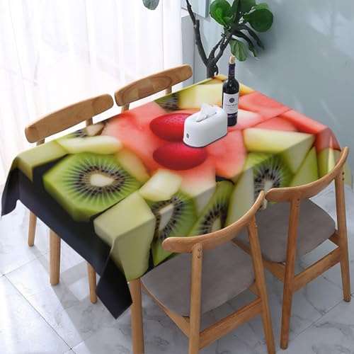 DCARSETCV Kiwi Wassermelone bedruckte rechteckige Tischdecke, 183 x 137 cm, Stoff-Tischdecke, waschbar, Tischdecke für Küche, Esszimmer, Dekoration, Hochzeitsfeiern DCARSETCV Kiwi Wassermelone bedruckte rechteckige Tischdecke, 183 x 137 cm, Stoff-Tischdecke, waschbar, Tischdecke für Küche, Esszimmer, Dekoration, Hochzeitsfeiern von DCARSETCV