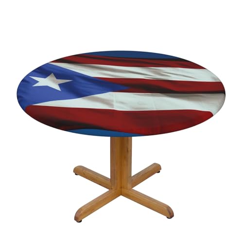 DCARSETCV Puerto Rico-Flagge, bedruckt, rund, mittelgroß, Stofftischdecke, waschbar, Tischdecke mit elastischem Rand, für Küche, Esszimmer, Hochzeit, Partys DCARSETCV Puerto Rico-Flagge, bedruckt, rund, mittelgroß, Stofftischdecke, waschbar, Tischdecke mit elastischem Rand, für Küche, Esszimmer, Hochzeit, Partys von DCARSETCV