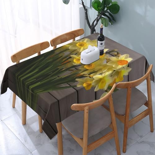 DCARSETCV Rechteckige Tischdecke, Motiv: Strauß Narzissen, 183 x 137 cm, waschbare Tischdecke für Küche, Esszimmer, Dekoration, Hochzeitsfeiern DCARSETCV Rechteckige Tischdecke, Motiv: Strauß Narzissen, 183 x 137 cm, waschbare Tischdecke für Küche, Esszimmer, Dekoration, Hochzeitsfeiern von DCARSETCV