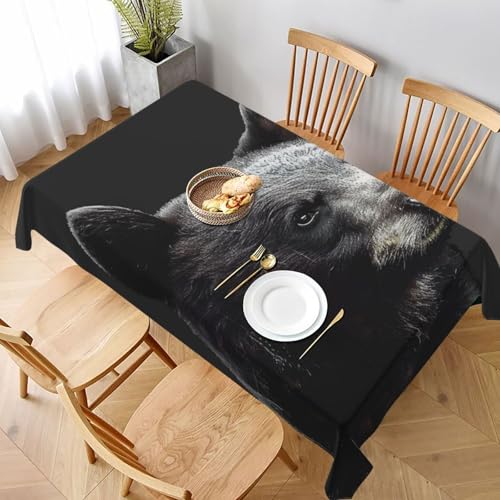 DCARSETCV Rechteckige Tischdecke mit Bärenmotiv, 228 x 152 cm, waschbar, Tischdecke für Küche, Esszimmer, Hochzeit, Partys DCARSETCV Rechteckige Tischdecke mit Bärenmotiv, 228 x 152 cm, waschbar, Tischdecke für Küche, Esszimmer, Hochzeit, Partys von DCARSETCV