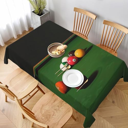 DCARSETCV Rechteckige Tischdecke mit Billarddruck, 228 x 152 cm, Stofftischdecke, waschbar, Tischdecke für Küche, Esszimmer, Dekoration, Hochzeitsfeiern DCARSETCV Rechteckige Tischdecke mit Billarddruck, 228 x 152 cm, Stofftischdecke, waschbar, Tischdecke für Küche, Esszimmer, Dekoration, Hochzeitsfeiern von DCARSETCV