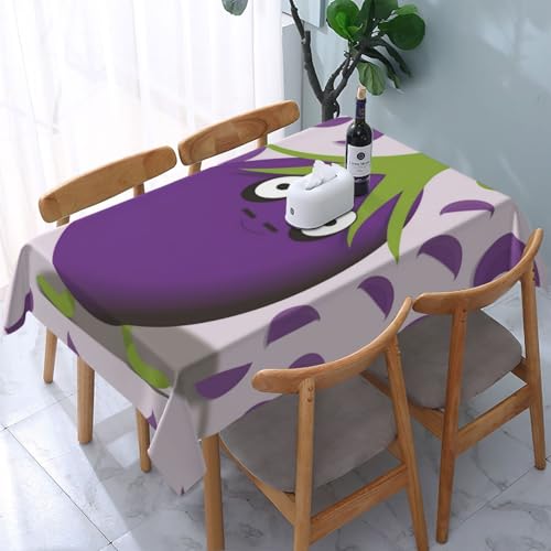 DCARSETCV Rechteckige Tischdecke mit Cartoon-Auberginen-Druck, 183 x 137 cm, Stoff-Tischdecke, waschbar, Tischdecke für Küche, Esszimmer, Dekoration, Hochzeitsfeiern DCARSETCV Rechteckige Tischdecke mit Cartoon-Auberginen-Druck, 183 x 137 cm, Stoff-Tischdecke, waschbar, Tischdecke für Küche, Esszimmer, Dekoration, Hochzeitsfeiern von DCARSETCV