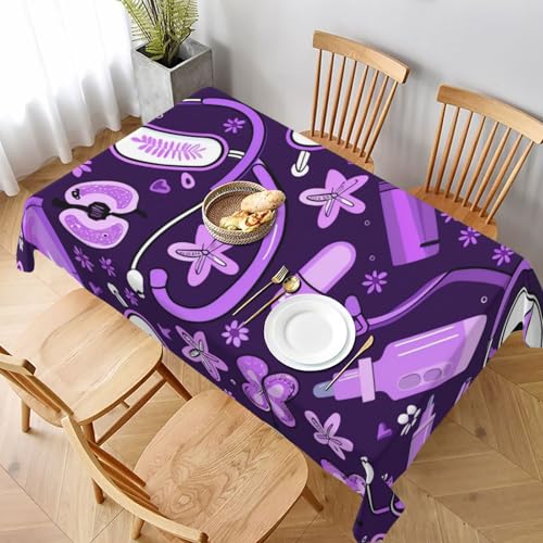 DCARSETCV Rechteckige Tischdecke mit Krankenschwestermuster, 228 x 152 cm, Stofftischdecke, waschbar, Tischdecke für Küche, Esszimmer, Dekoration, Hochzeitsfeiern DCARSETCV Rechteckige Tischdecke mit Krankenschwestermuster, 228 x 152 cm, Stofftischdecke, waschbar, Tischdecke für Küche, Esszimmer, Dekoration, Hochzeitsfeiern von DCARSETCV