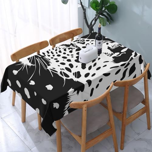 DCARSETCV Rechteckige Tischdecke mit Leopardenmuster, 183 x 137 cm, waschbar, Tischdecke für Küche, Esszimmer, Hochzeit, Partys DCARSETCV Rechteckige Tischdecke mit Leopardenmuster, 183 x 137 cm, waschbar, Tischdecke für Küche, Esszimmer, Hochzeit, Partys von DCARSETCV