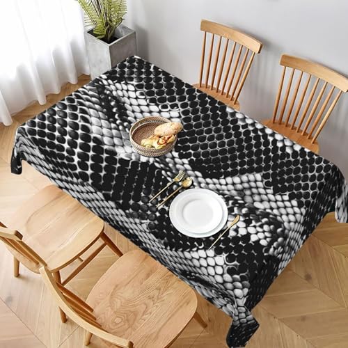 DCARSETCV Rechteckige Tischdecke mit Schlangenhaut-Druck, 228 x 152 cm, waschbar, Tischdecke für Küche, Esszimmer, Hochzeit, Partys DCARSETCV Rechteckige Tischdecke mit Schlangenhaut-Druck, 228 x 152 cm, waschbar, Tischdecke für Küche, Esszimmer, Hochzeit, Partys von DCARSETCV