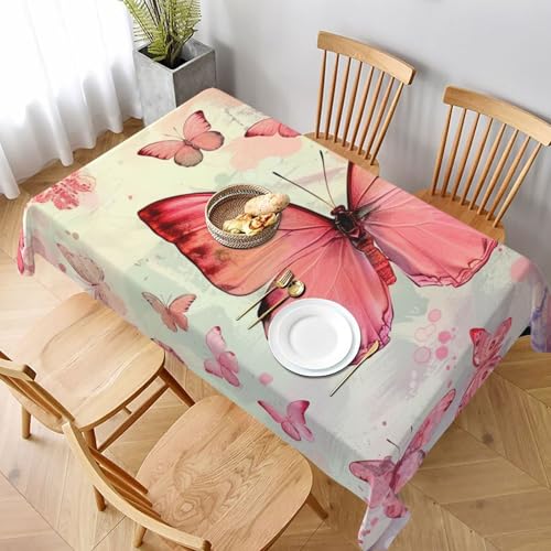 DCARSETCV Rechteckige Tischdecke mit Schmetterlingsmotiv, 228 x 152 cm, Stoff-Tischdecke, waschbar, Tischdecke für Küche, Esszimmer, Dekoration, Hochzeitsfeiern DCARSETCV Rechteckige Tischdecke mit Schmetterlingsmotiv, 228 x 152 cm, Stoff-Tischdecke, waschbar, Tischdecke für Küche, Esszimmer, Dekoration, Hochzeitsfeiern von DCARSETCV