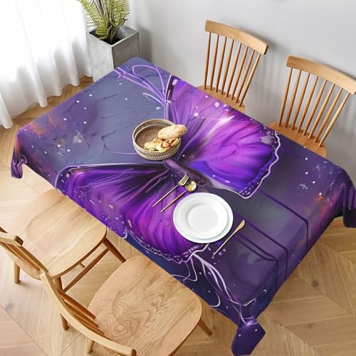 DCARSETCV Rechteckige Tischdecke mit Schmetterlingsmotiv, 228 x 152 cm, Stoff-Tischdecke, waschbar, Tischdecke für Küche, Esszimmer, Dekoration, Hochzeitsfeiern DCARSETCV Rechteckige Tischdecke mit Schmetterlingsmotiv, 228 x 152 cm, Stoff-Tischdecke, waschbar, Tischdecke für Küche, Esszimmer, Dekoration, Hochzeitsfeiern von DCARSETCV