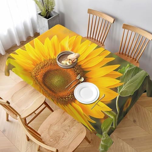 DCARSETCV Rechteckige Tischdecke mit Sonnenblumen-Druck, 228 x 152 cm, Stoff-Tischdecke, waschbar, Tischdecke für Küche, Esszimmer, Dekoration, Hochzeitsfeiern DCARSETCV Rechteckige Tischdecke mit Sonnenblumen-Druck, 228 x 152 cm, Stoff-Tischdecke, waschbar, Tischdecke für Küche, Esszimmer, Dekoration, Hochzeitsfeiern von DCARSETCV