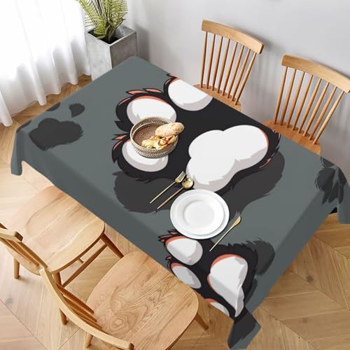 DCARSETCV Rechteckige Tischdecke mit Tierfußabdrücken, 228 x 152 cm, Stoff-Tischdecke, waschbar, Tischdecke für Küche, Esszimmer, Dekoration, Hochzeitsfeiern DCARSETCV Rechteckige Tischdecke mit Tierfußabdrücken, 228 x 152 cm, Stoff-Tischdecke, waschbar, Tischdecke für Küche, Esszimmer, Dekoration, Hochzeitsfeiern von DCARSETCV