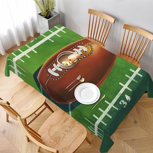 DCARSETCV Rechteckige Tischdecke mit USA-Fußballfeld- und Ball-Druck, 228 x 152 cm, Stoff-Tischdecke, waschbar, Tischdecke für Küche, Esszimmer, Dekoration, Hochzeitsfeiern DCARSETCV Rechteckige Tischdecke mit USA-Fußballfeld- und Ball-Druck, 228 x 152 cm, Stoff-Tischdecke, waschbar, Tischdecke für Küche, Esszimmer, Dekoration, Hochzeitsfeiern von DCARSETCV