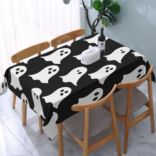 DCARSETCV Rechteckige Tischdecke mit niedlichem weißen Geistermuster, bedruckt, 183 x 137 cm, Stoff-Tischdecke, waschbar, Tischdecke für Küche, Esszimmer, Dekoration, Hochzeitsfeiern DCARSETCV Rechteckige Tischdecke mit niedlichem weißen Geistermuster, bedruckt, 183 x 137 cm, Stoff-Tischdecke, waschbar, Tischdecke für Küche, Esszimmer, Dekoration, Hochzeitsfeiern von DCARSETCV