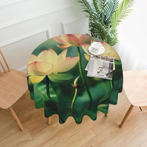 DCARSETCV Runde Tischdecke mit Blumenmotiv, bedruckt, 152,4 cm, Stoff-Tischdecke, waschbar, Tischdecke für Küche, Esszimmer, Hochzeit, Partys DCARSETCV Runde Tischdecke mit Blumenmotiv, bedruckt, 152,4 cm, Stoff-Tischdecke, waschbar, Tischdecke für Küche, Esszimmer, Hochzeit, Partys von DCARSETCV