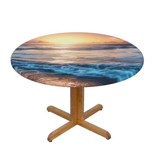 DCARSETCV Sunrise bedruckte runde Tischdecke, mittelgroß, Stofftischdecke, waschbar, Tischdecke mit elastischem Rand, für Küche, Esszimmer, Hochzeit, Partys DCARSETCV Sunrise bedruckte runde Tischdecke, mittelgroß, Stofftischdecke, waschbar, Tischdecke mit elastischem Rand, für Küche, Esszimmer, Hochzeit, Partys von DCARSETCV