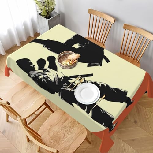 DCARSETCV Taekwondo-Design-Tischdecke, bedruckt, rechteckig, 228 x 152 cm, waschbar, Tischdecke für Küche, Esszimmer, Hochzeit, Partys DCARSETCV Taekwondo-Design-Tischdecke, bedruckt, rechteckig, 228 x 152 cm, waschbar, Tischdecke für Küche, Esszimmer, Hochzeit, Partys von DCARSETCV