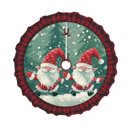 Lustiger Weihnachtsbaumrock mit Weihnachtsmotiv, bedruckt, 121,9 cm, Dekoration für Weihnachtsbaum, Bauernhaus, Baumröcke mit rotem Karomuster, Dekoration für Zuhause, Party, Urlaub Lustiger Weihnachtsbaumrock mit Weihnachtsmotiv, bedruckt, 121,9 cm, Dekoration für Weihnachtsbaum, Bauernhaus, Baumröcke mit rotem Karomuster, Dekoration für Zuhause, Party, Urlaub von DCARSETCV
