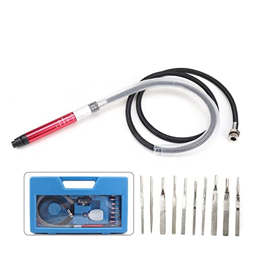 Air Micro Die Grinder Kits Mini Bleistift Polieren Gravierwerkzeuge Schleifen Schneidemaschine Pneumatische Werkzeuge 58000 U/min(Set3) von DCDCD
