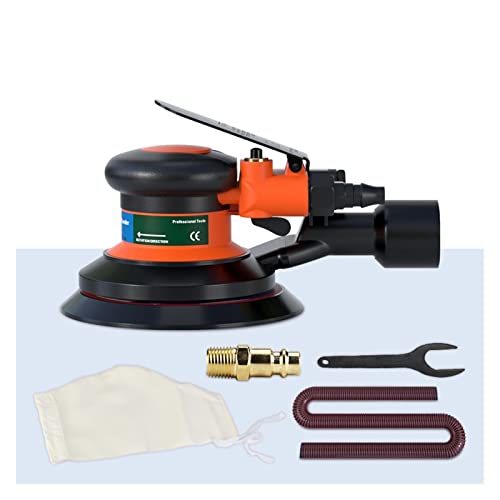 Handbetriebener pneumatischer Exzenterschleifer, 125 mm / 150 mm Vakuum-Exzenter-Polier- / Schleifmaschine, pneumatische Werkzeuge for Boot, Auto, Polieren und Wachsen(5 In Vacuum Sander) von DCDCD