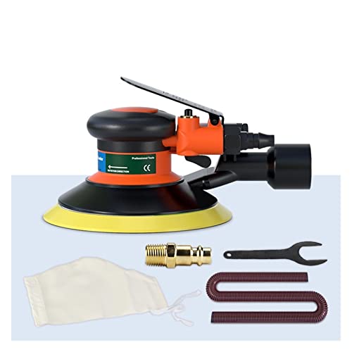 Handbetriebener pneumatischer Exzenterschleifer, 125 mm / 150 mm Vakuum-Exzenter-Polier- / Schleifmaschine, pneumatische Werkzeuge for Boot, Auto, Polieren und Wachsen(6 In Vacuum Sander) von DCDCD