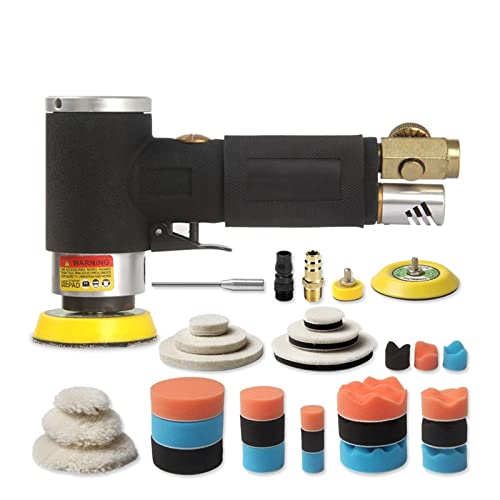 Handbetriebener pneumatischer Exzenterschleifer, 125 mm / 150 mm Vakuum-Exzenter-Polier- / Schleifmaschine, pneumatische Werkzeuge for Boot, Auto, Polieren und Wachsen(Mini Sander) von DCDCD