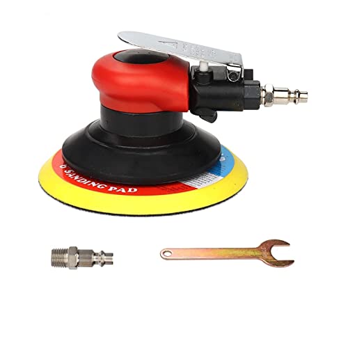 Power Buffer Polisher, 125 mm/150 mm pneumatischer Exzenterschleifer, Druckluftschleifer, Vakuum-Exzenterpolierschleifmaschine, pneumatische Werkzeuge, 12.500 U/min(6 In Sander) von DCDCD