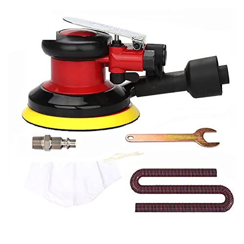 Power Buffer Polisher, 125 mm/150 mm pneumatischer Exzenterschleifer, Druckluftschleifer, Vakuum-Exzenterpolierschleifmaschine, pneumatische Werkzeuge, 12.500 U/min(6 In Vacuum Sander) von DCDCD