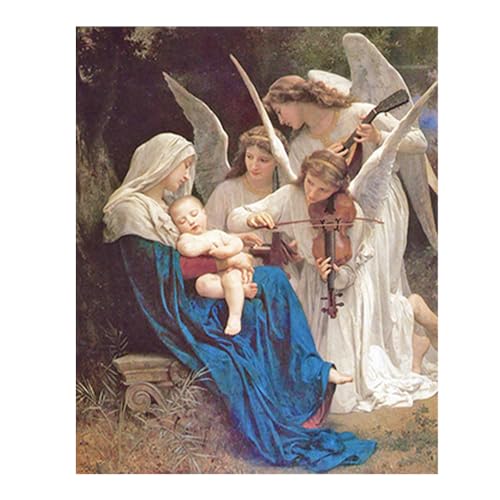 DCIDBEI (40 x 50 cm) Diamantmalerei, Jesus Christus, DIY, quadratisches Diamantgemälde, Diamantgemälde, quadratisch, Wanddekoration, Weihnachten, Eingangsbereich, Wohnzimmer, Schlafzimmer, Büro, für von DCIDBEI