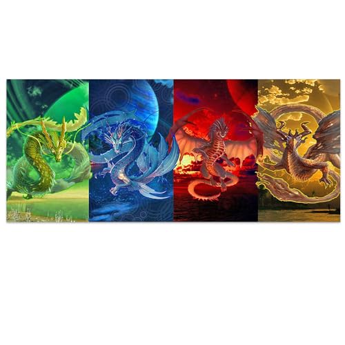 DCIDBEI / 110 x 50 cm Diamond Painting Großes Format Tiere, Stickerei, Diamant-Komplettset Drache, DIY 5D Puzzle Diamant Anime, Crystal Art Dekoration Wand Kinderzimmer Geschenkidee DCIDBEI / 110 x 50 cm Diamond Painting Großes Format Tiere, Stickerei, Diamant-Komplettset Drache, DIY 5D Puzzle Diamant Anime, Crystal Art Dekoration Wand Kinderzimmer Geschenkidee von DCIDBEI