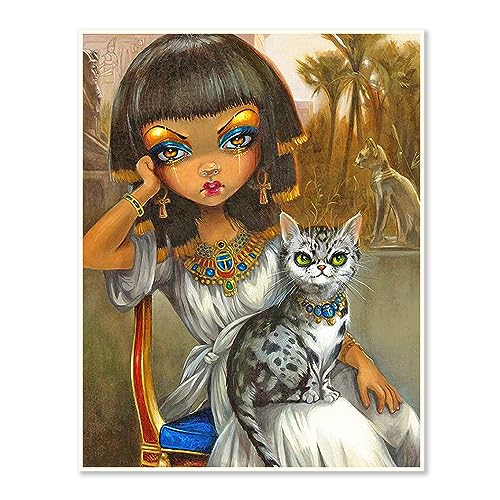 DCIDBEI 30 x 40 cm runde Diamond Painting Ägyptische Prinzessin für Erwachsene, Diamant Stickerei 5D komplett Katze, Diamant-Malerei für Kinder, DIY Kristall-Handwerk, Diamond Art für Zuhause DCIDBEI 30 x 40 cm runde Diamond Painting Ägyptische Prinzessin für Erwachsene, Diamant Stickerei 5D komplett Katze, Diamant-Malerei für Kinder, DIY Kristall-Handwerk, Diamond Art für Zuhause von DCIDBEI