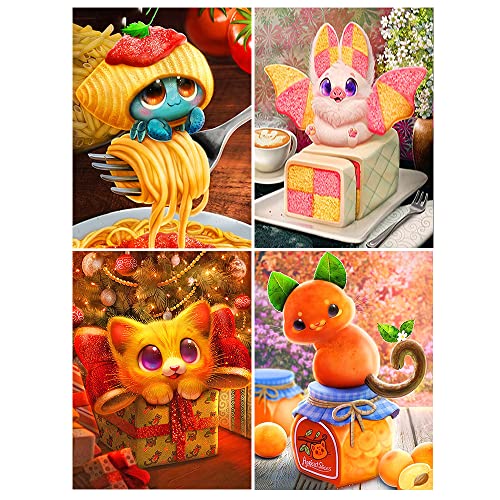 DCIDBEI 30 x 40CM DIY 5D 4er Set Diamond Painting Monster Elf Diamant malerei Erwachsene, Kreuzstich Bilder Diamant Kinder, Geschenk Geburtstag Party || Gourmet-Tiere DCIDBEI 30 x 40CM DIY 5D 4er Set Diamond Painting Monster Elf Diamant malerei Erwachsene, Kreuzstich Bilder Diamant Kinder, Geschenk Geburtstag Party || Gourmet-Tiere von DCIDBEI