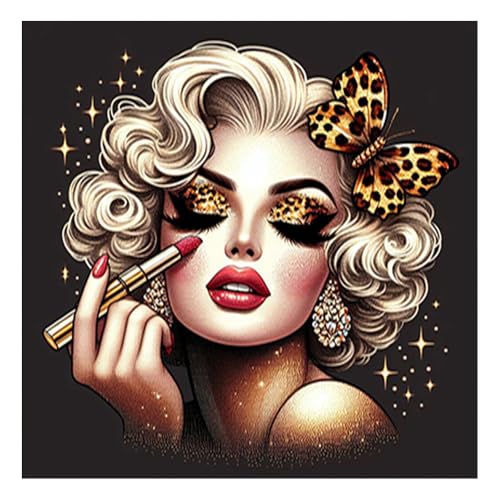 DCIDBEI 30x30CM 5D Diamond Painting Mode Damen, Runde Diamant Stickerei Schmetterling, Puzzle Diamant Moderne Frau, Mosaik Diamond Art Erwachsene, Wanddekoration Schlafzimmer Schlafzimmer DCIDBEI 30x30CM 5D Diamond Painting Mode Damen, Runde Diamant Stickerei Schmetterling, Puzzle Diamant Moderne Frau, Mosaik Diamond Art Erwachsene, Wanddekoration Schlafzimmer Schlafzimmer von DCIDBEI